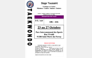 Stage Toussaint - AEVB